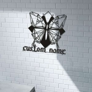 Personalized Butterfly Tattoo Sign Tattoo Studio Sign Tattoo Shop Decor Custom Metal Signs 5