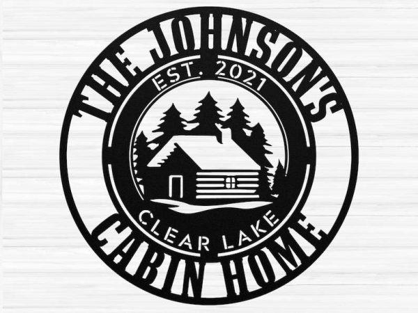 Personalized Cabin Home Cottage Camp Outdoor Custom Metal Sign