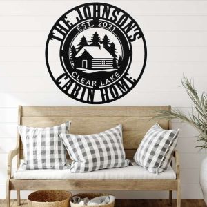 Personalized Cabin Home Cottage Camp Outdoor Custom Metal Sign 4