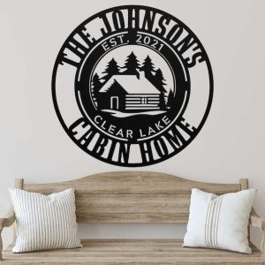 Personalized Cabin Home Cottage Camp Outdoor Custom Metal Sign 6