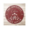Personalized Cabin In The Mountain Lake River Camping Custom Metal Sign 1