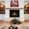 Personalized Cabin Metal Sign Address Plaque Lodge Cabin Decor Cottage Sign Outdoor Nature Lover Custom Metal Sign with Family Name 2