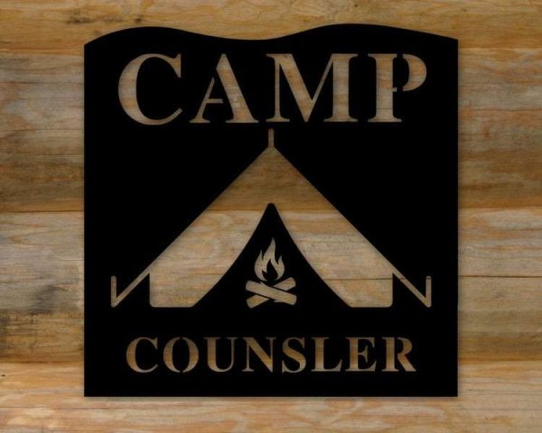 Personalized Camp Long Creek Sign Camping Fire Decor Outdoor Lovers Custom Metal Sign Gift For Dad Gift For Him Gift For Her