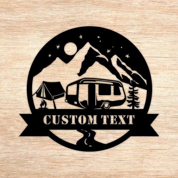 Personalized Campfire Sign Camper Van Sign Camping Lover Sign Outdoor Sign Camping Gifts