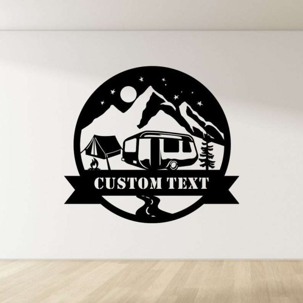 Personalized Campfire Sign Camper Van Sign Camping Lover Sign Outdoor Sign Camping Gifts