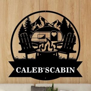 Personalized Camping Campfire Motorhome Custom Metal Sign