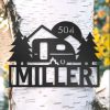 Personalized Camping Car Campfire Custom Metal Sign 3 1 1