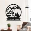 Personalized Camping Car Mountain Scene Custom Metal Sign 2