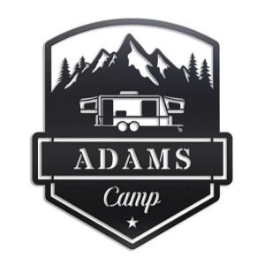 Personalized Camping Caravan Custom Metal Sign 1