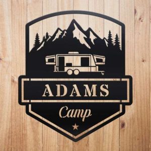 Personalized Camping Caravan Custom Metal Sign