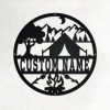 Personalized Camping Firepit and Marshmallow Custom Metal Sign 2