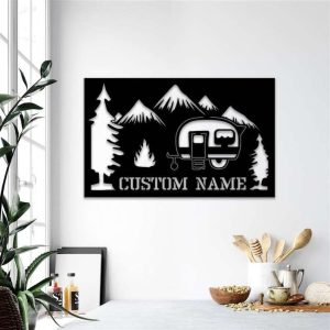 Personalized Camping RV Motorhome Campsite Decor Custom Metal Sign 3