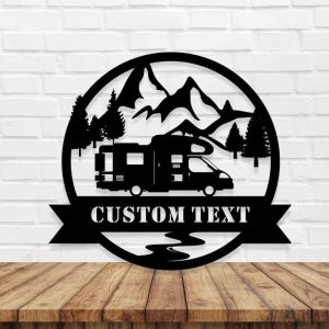 Personalized Camping Truck Class C Sign Camper Sign Happy Camper Sign Gift For Camping Lover 1