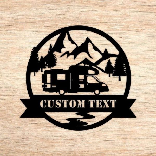 Personalized Camping Truck Class C Sign Camper Sign Happy Camper Sign Gift For Camping Lover