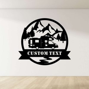 Personalized Camping Truck Class C Sign Camper Sign Happy Camper Sign Gift For Camping Lover 3