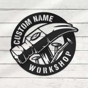 Custom Garage Metal Sign Personalized Welder Decorative Workshop