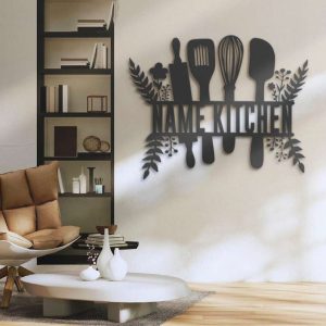 Personalized Chef Tools Metal Sign Backyard Cooking Name Sign Home Decor Kitchen Decoration Kitchen Decor 1