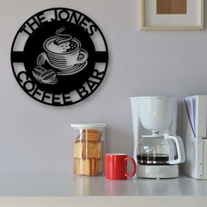 Personalized Coffee Bar Sign Coffee Station Sign Coffee Lover Sign Coffee Decoration For Kitchen 4