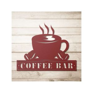 Personalized Coffee Bar Sign Coffee Station Sign Coffee Lover Sign Coffee Kitchen Decor 1