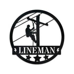 Personalized Construction Lineman Welder Custom Metal Sign 2