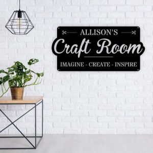 Personalized Craft Room Sign Sewing Sign Sewing Room Decor Tailor Shop Sign Gift For Sewers