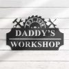 Personalized Daddy Garage Sign Workshop Custom Metal Signs Home Decor Repairman Gifts Fathers Day Gifts 4
