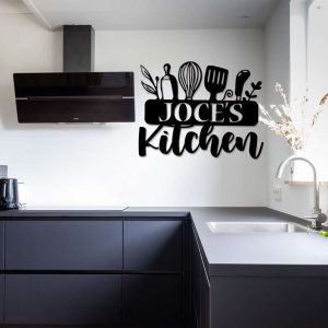 Personalized Decorative Plaques for Kitchen Dining Room Custom Metal Sign Mothers Day Gift 4