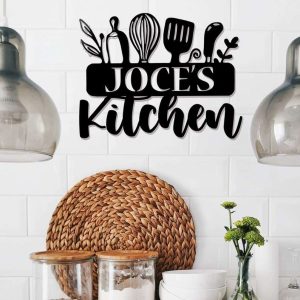 Personalized Decorative Plaques for Kitchen Dining Room Custom Metal Sign Mother’s Day Gift