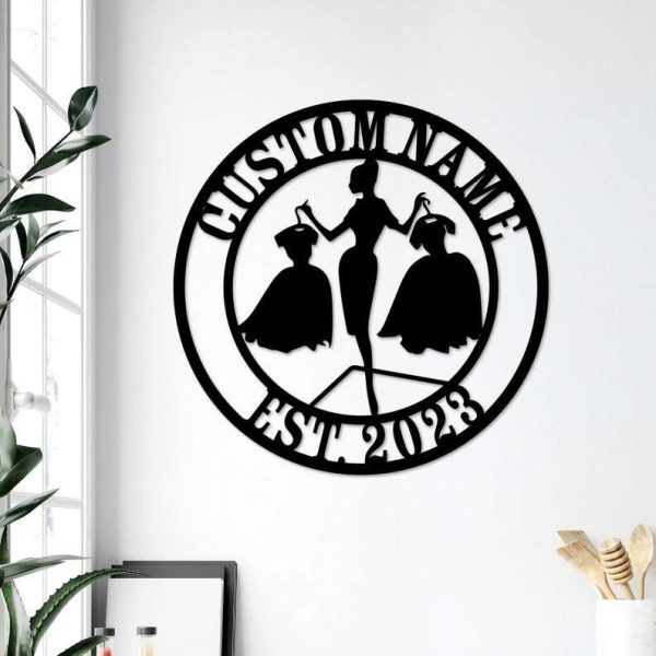 Personalized Fashion Shop Clothings Store Wall Art Dressing Room Fitting Room Decor Custom Metal Sign