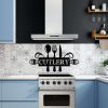 Personalized Fork Knife Spoon Set Sign Kitchen Sign Kitchen Wall Art Decor Home Decoration2