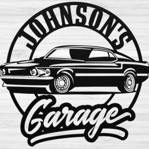 Personalized Garage Car Sign Garage Decor Garage Muscle Car Custom Metal Sign Fathers Day Gifts