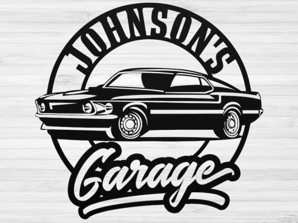 Personalized Garage Car Sign Garage Decor Garage Muscle Car Custom Metal Sign Fathers Day Gifts