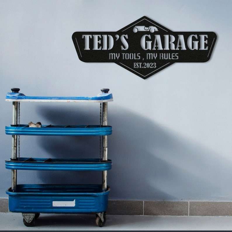Tool Signs / Tool Rules / Garage Signs for Men / Garage Signs for