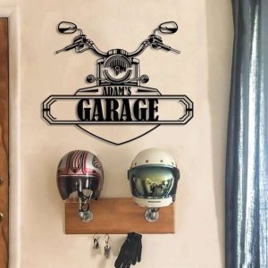 Personalized Garage Sign Garage Decor Biker Lover Gifts Room Decor 1