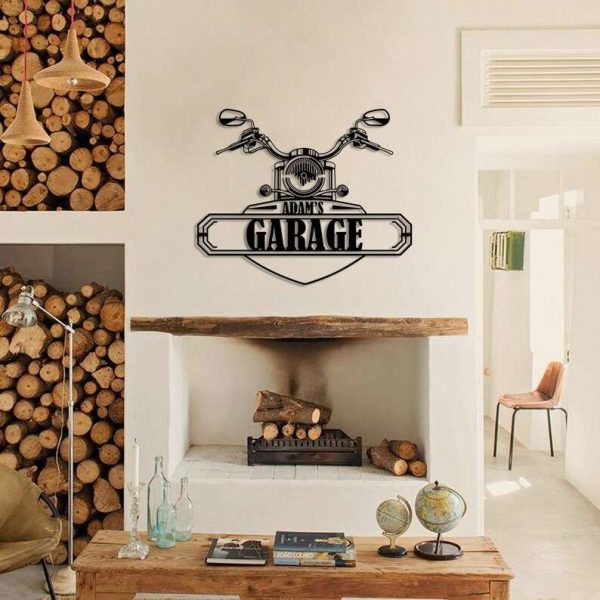 Personalized Garage Sign Garage Decor Biker Lover Gifts Room Decor