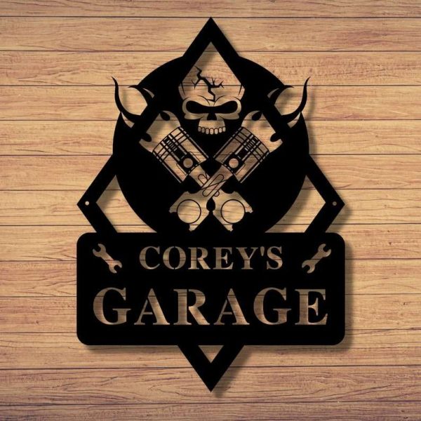 Personalized Garage Sign Man Cave Sign Workshop Decor Handyman Sign Dad Gifts Fathers Day Gifts