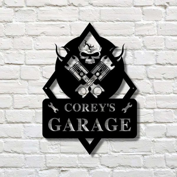 Personalized Garage Sign Man Cave Sign Workshop Decor Handyman Sign Dad Gifts Fathers Day Gifts