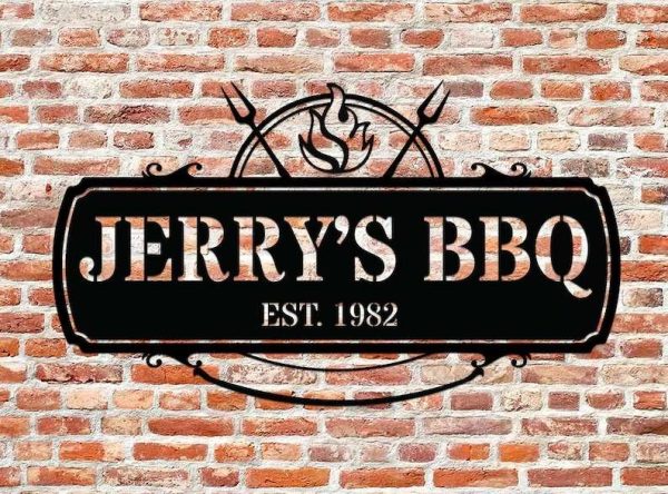 Personalized Grill And Chill Sign BBQ Gifts Barbecue Custom Metal Signs Dad Gifts