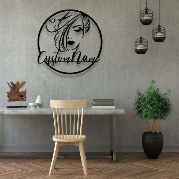 Personalized Hair Dresser Sign Hair Stylist Sign Beauty Salon Hair Decor Hairstyle Shop Sign