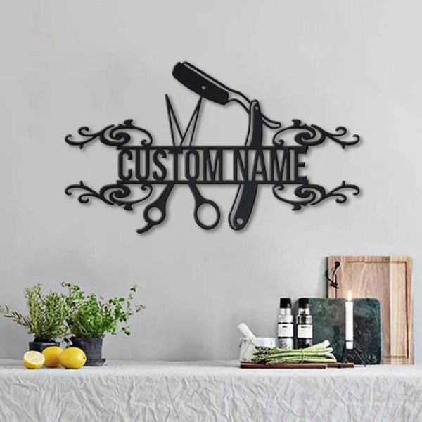 Personalized Hair Dresser Tools Metal Sign Hair Stylist Sign Hairstylist Studio Sign Barber Gifts