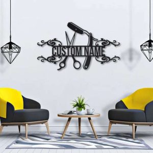 Personalized Hair Dresser Tools Metal Sign Hair Stylist Sign Hairstylist Studio Sign Barber Gifts