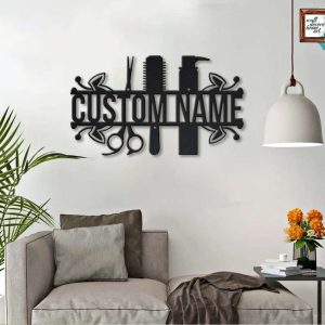 Personalized Hair Dresser Tools Sign Hair Stylist Sign Hair Salon Sign Barber Gifts 2