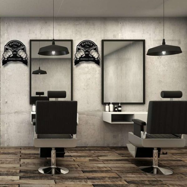 Personalized Hair Salon Sign Barber Shop Sign Hairdresser Sign Hairstyle Sign