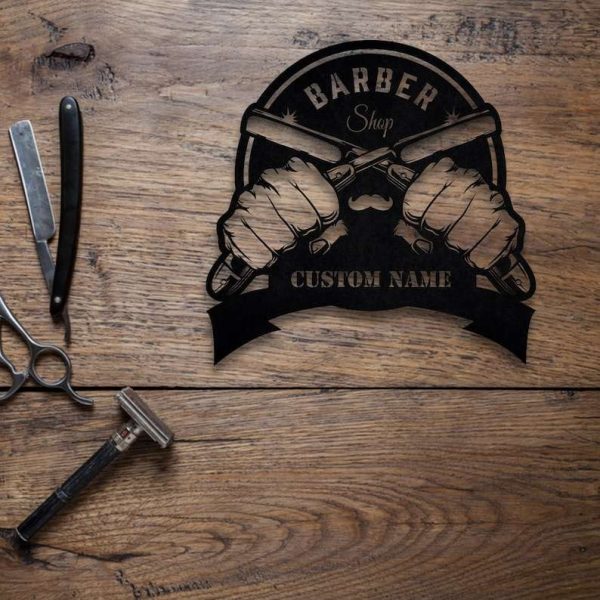 Personalized Hair Salon Sign Barber Shop Sign Hairdresser Sign Hairstyle Sign