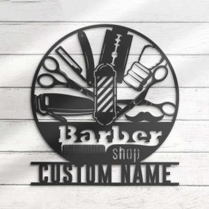 Personalized Hair Salon Sign Hair Stylist Sign Hairdresser Gifts Barber Shop Decor Birthday Gifts