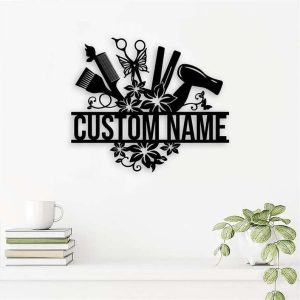 Personalized Hair Salon Sign Hair Stylist Sign Hairdresser Gifts Hair Salon Decoration