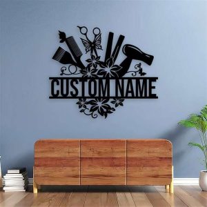 Personalized Hair Salon Sign Hair Stylist Sign Hairdresser Gifts Hair Salon Decoration 2