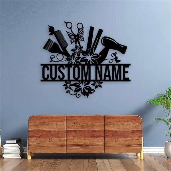 Personalized Hair Salon Sign Hair Stylist Sign Hairdresser Gifts Hair Salon Decoration