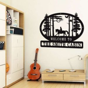 Personalized Horse Riding Sign Horse Stall Sign Farm Decor Horse Farm Custom Metal Sign Cabin Sign Housewarming Gifts 5