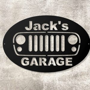 Personalized Jeep Garage Sign Workshop Sign Housewarming Gifts